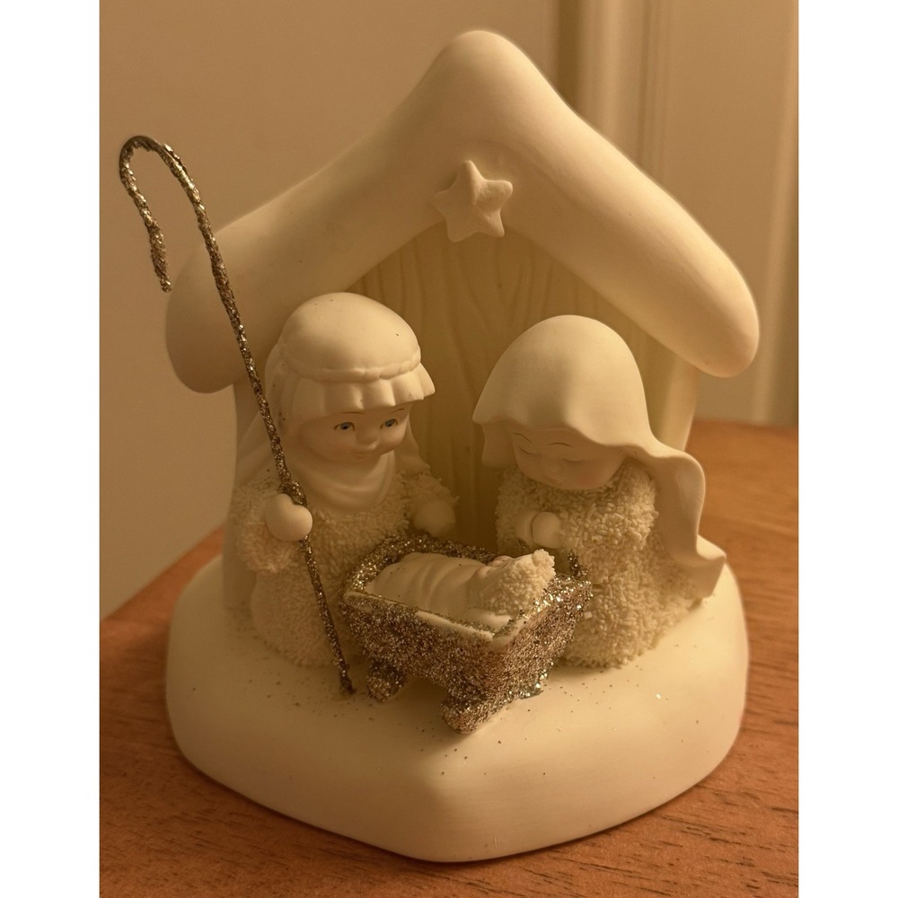Dept. 56, Snowbabies Snow Dream - BENEATH the CHRISTMAS STAR (4037333) Nativity